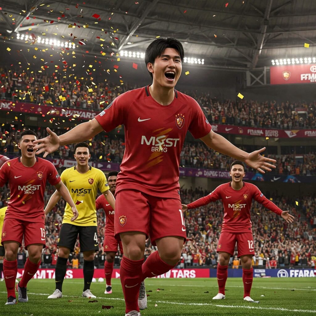 FIFA 26 soccer match celebration
