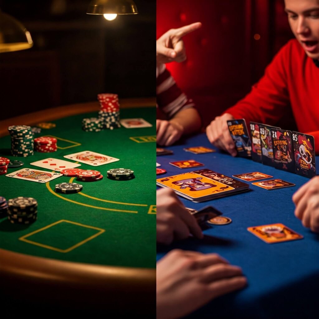 Classic vs. modern card game showdown