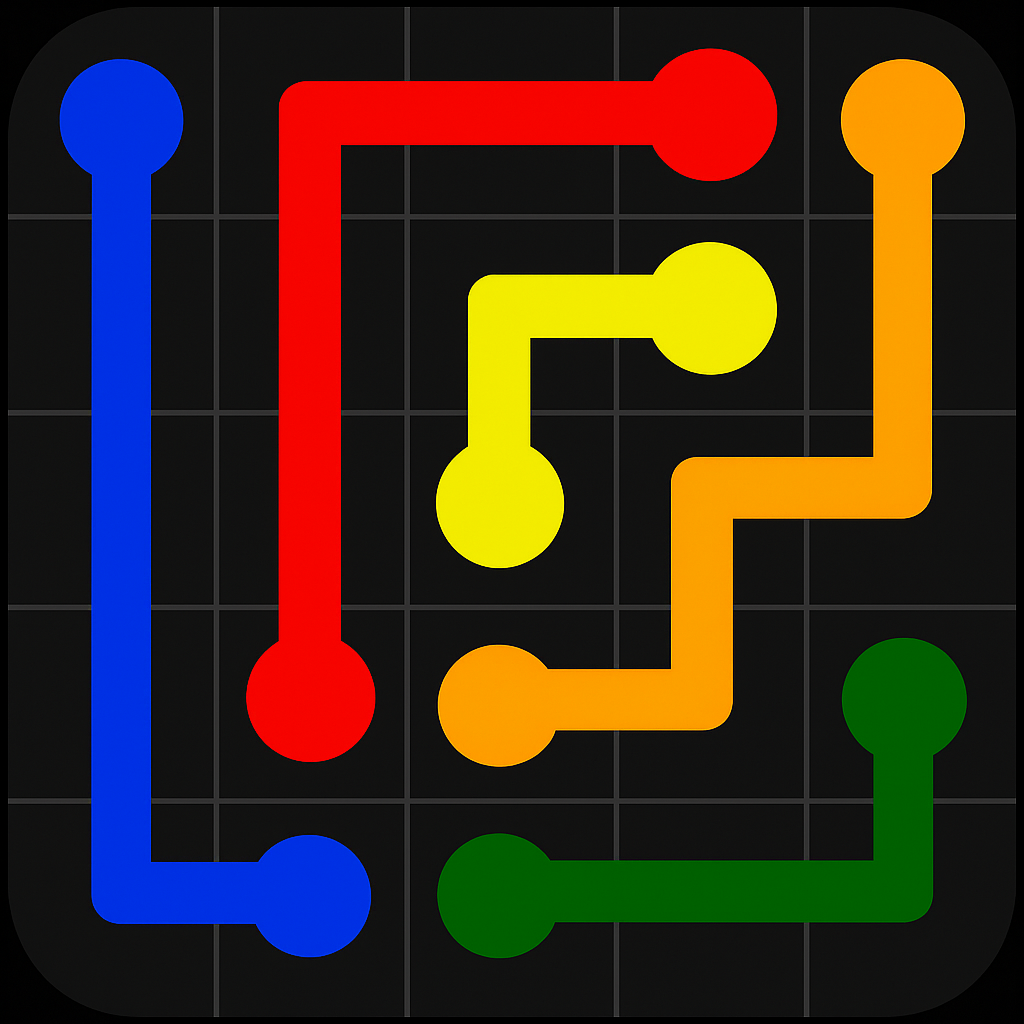 Flow Free puzzle game screenshot.