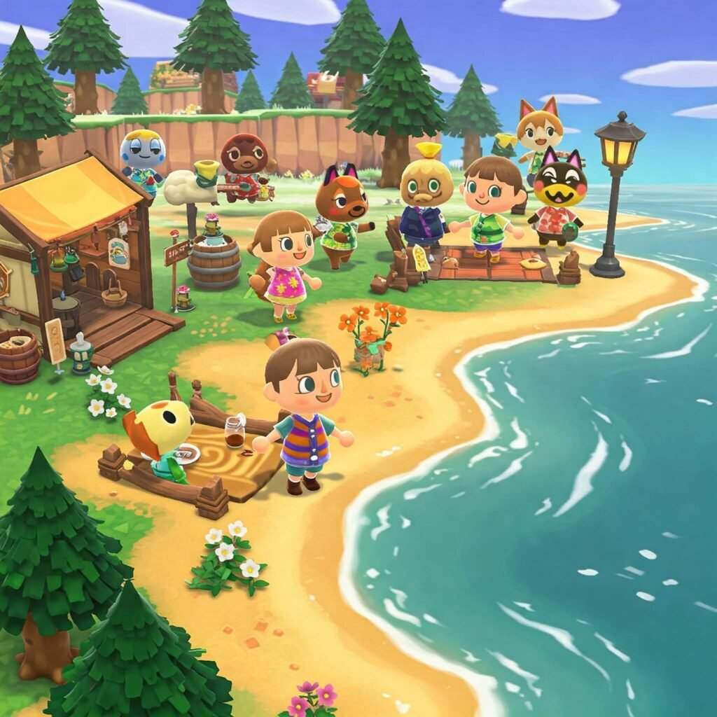 Animal Crossing island paradise
