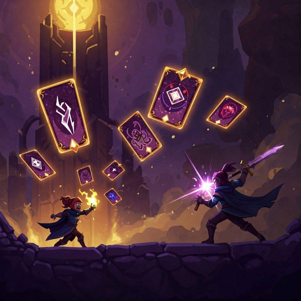 Mystical Slay the Spire card combat.