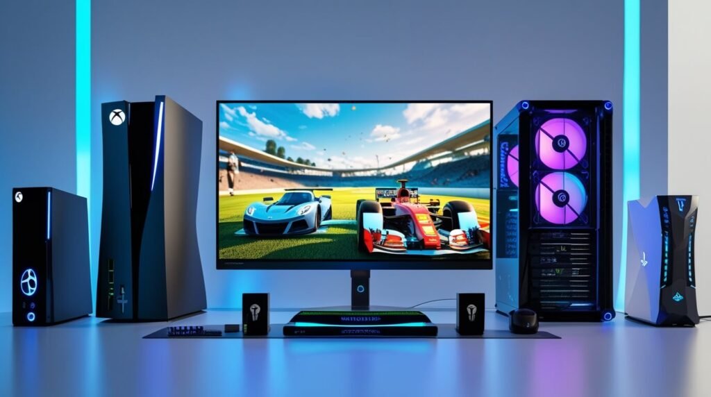 Multiplatform sports gaming setup