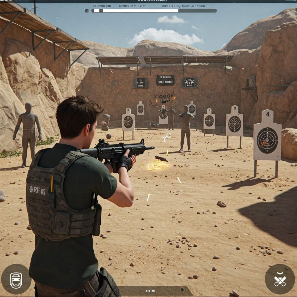 Shooter game training range
