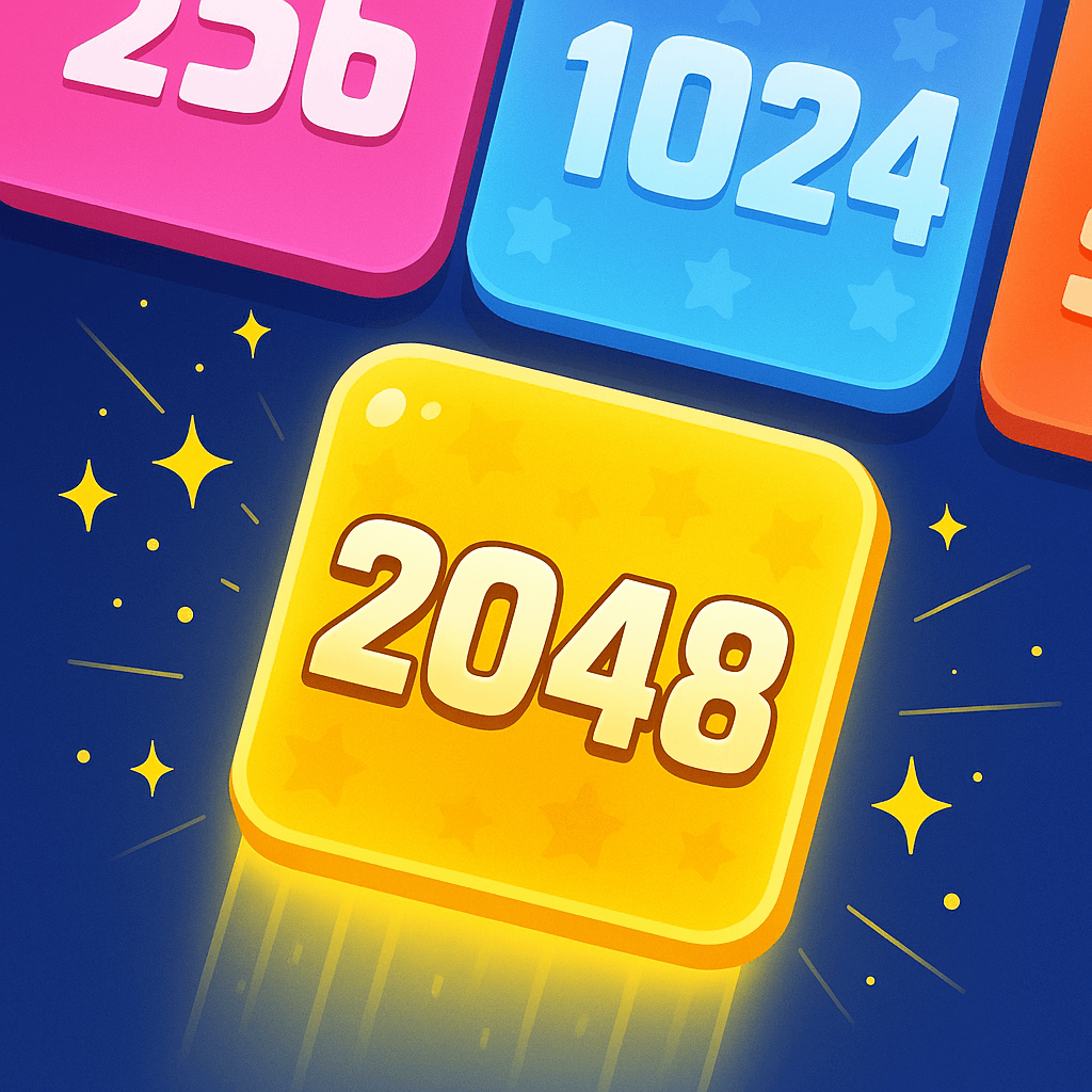 2048 puzzle game in action.