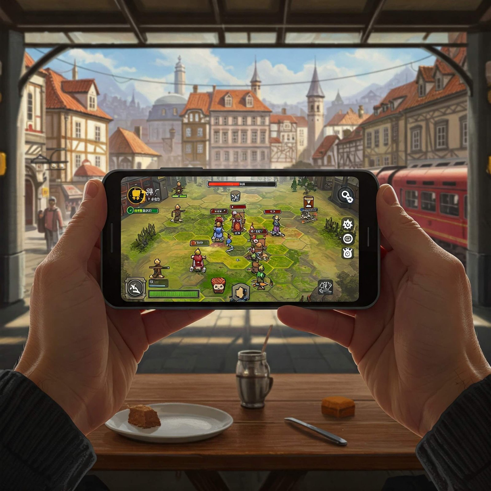 turn-based strategy game on the screen