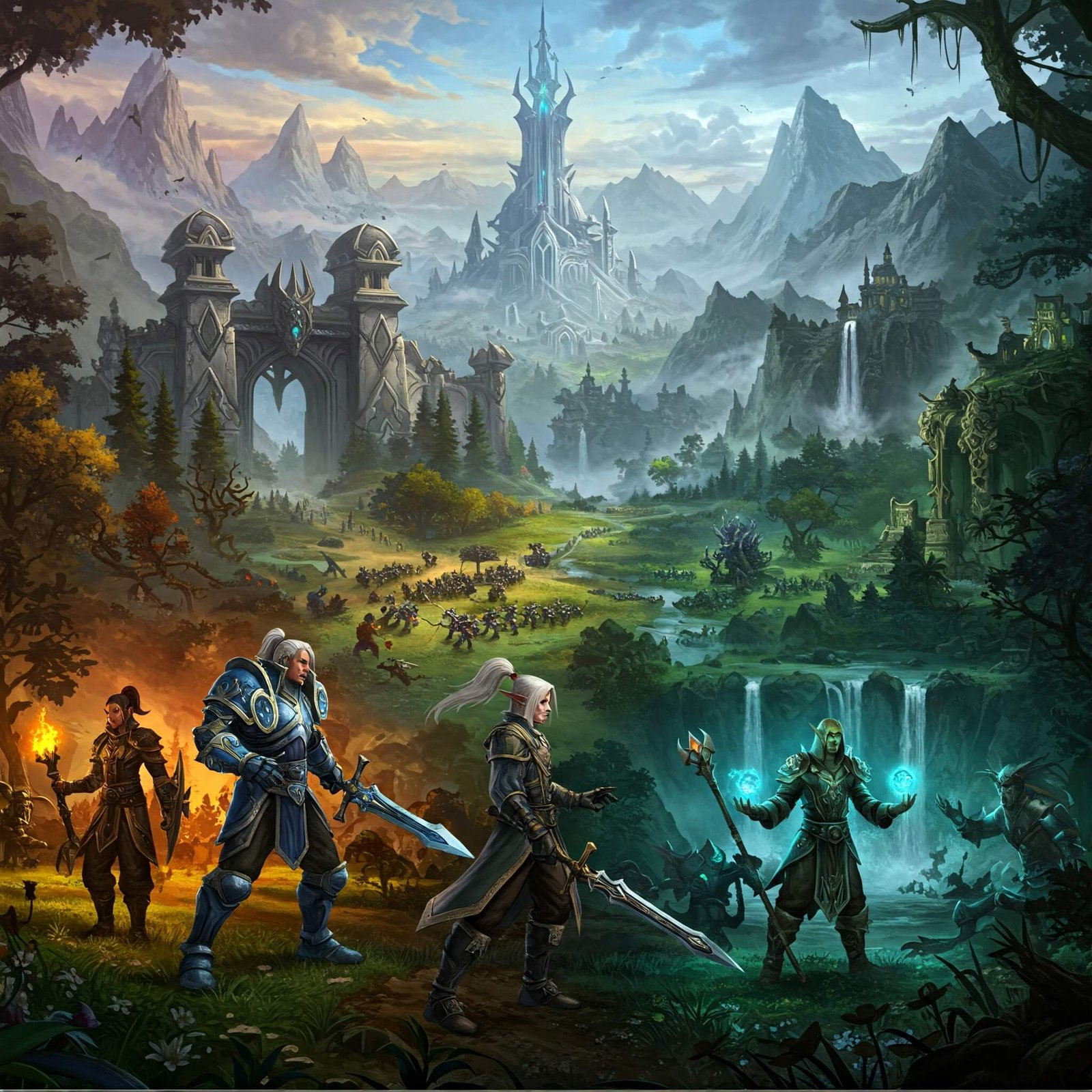 Epic MMORPG worlds montage.