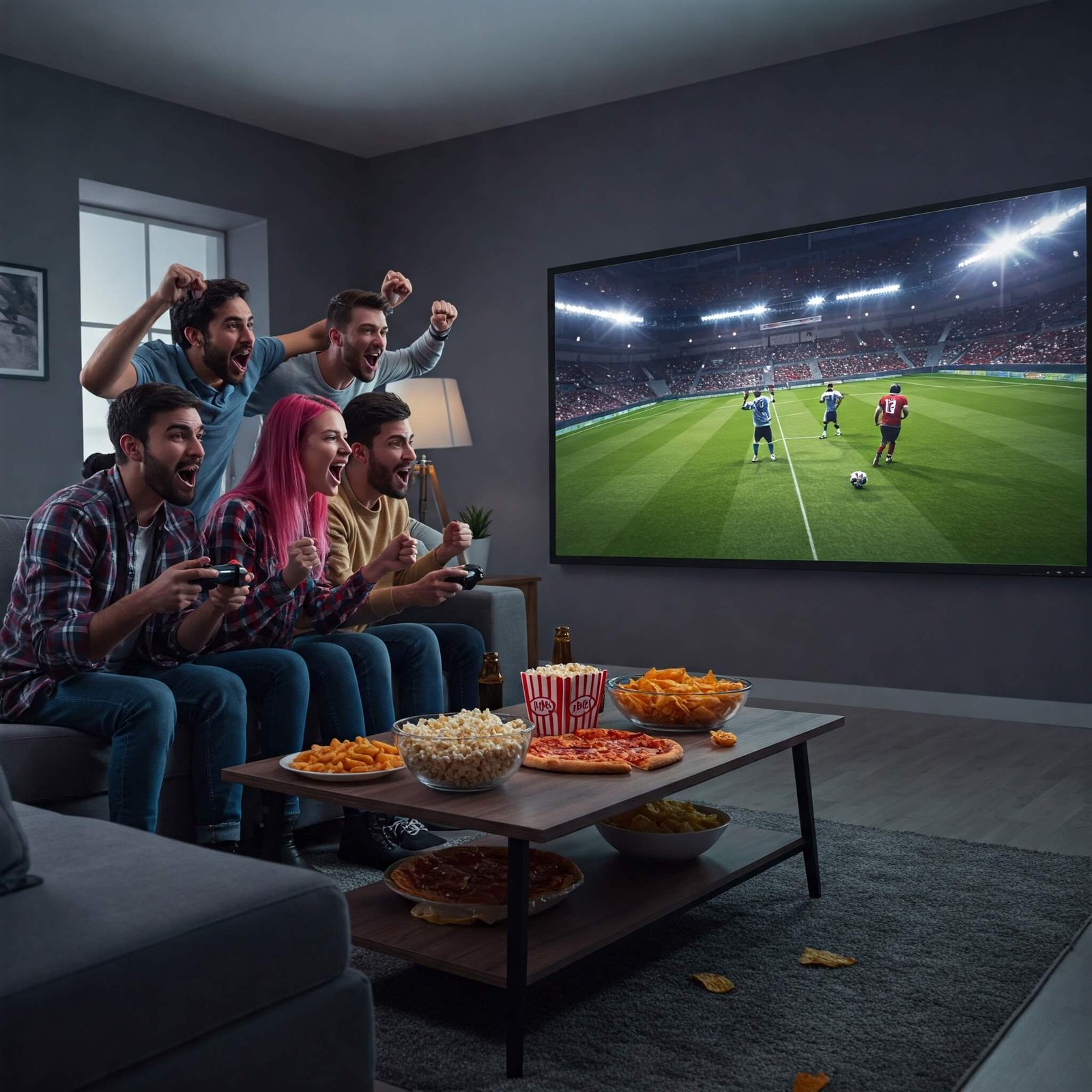 Friends playing sports game 2025