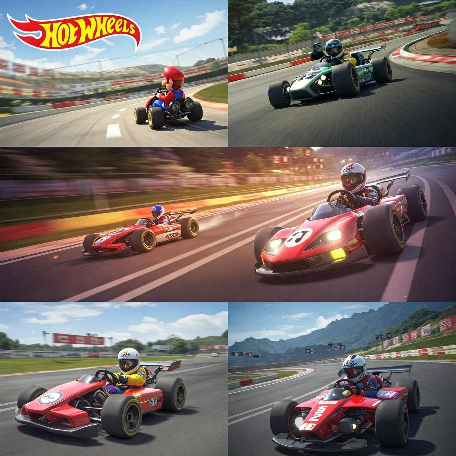 Beginner-friendly racing games montage