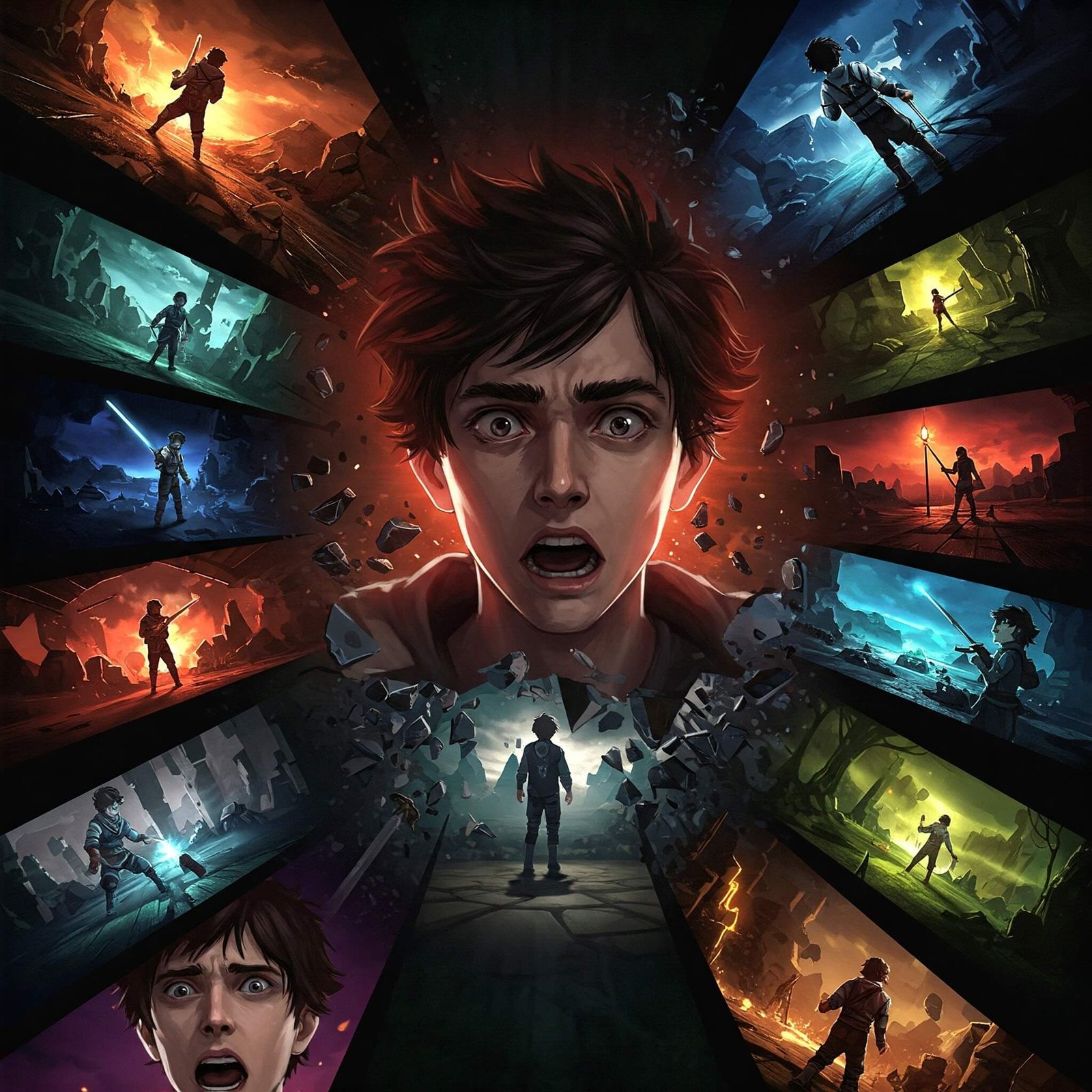 Narrative games plot twist montage