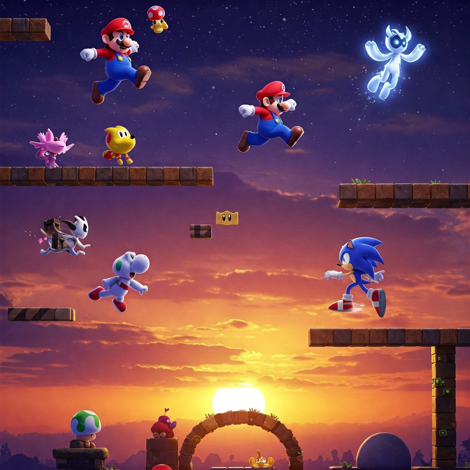 Mario jumping, Sonic dashing, and indie heroes like Ori soaring